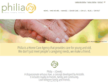 Tablet Screenshot of philia-care.com